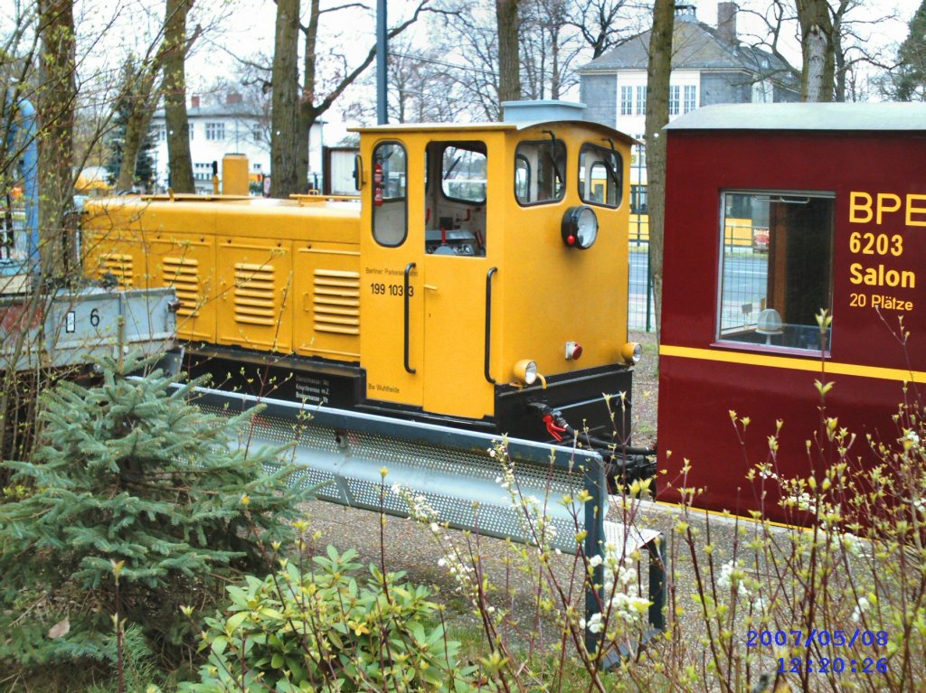 Blick zur Parkeisenbahn