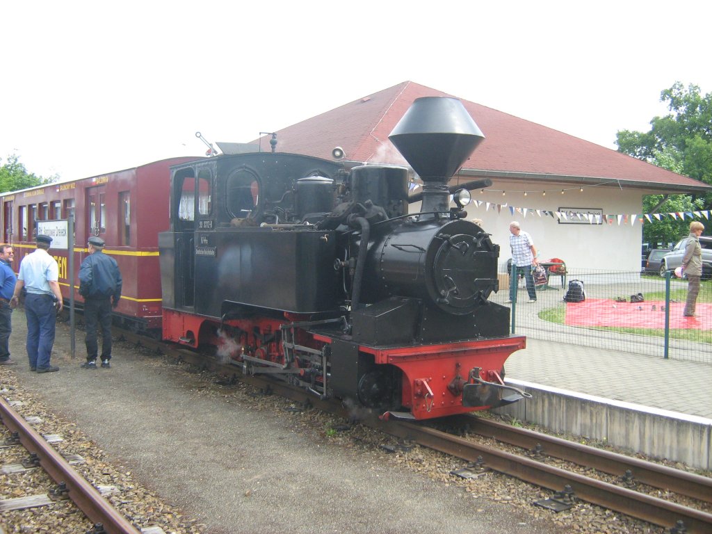 Dampf bei der parkeisenbahn Cottbus