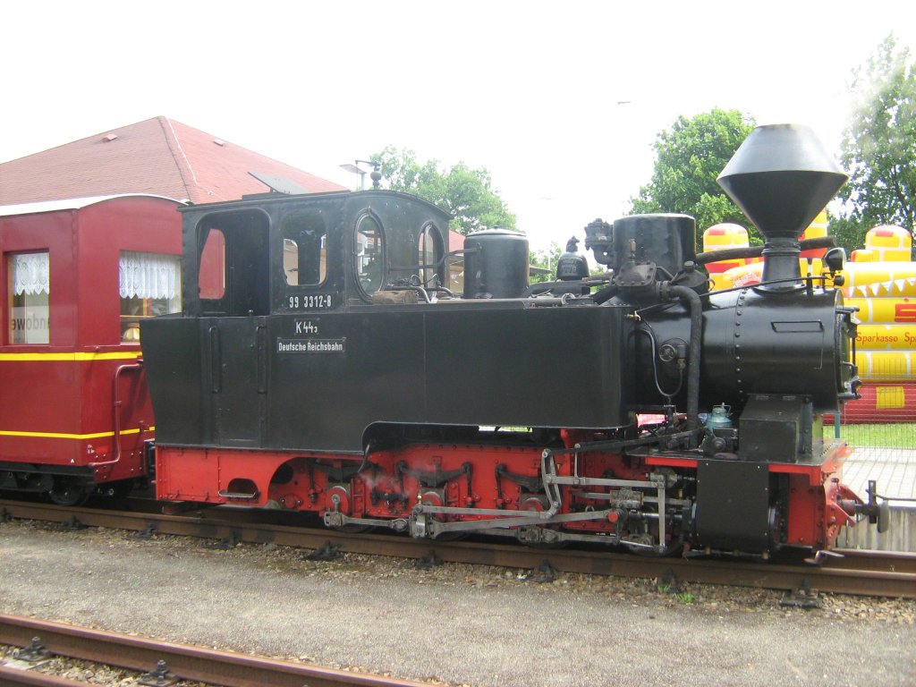 Dampflok bei der Parkeisenbahn Cottbus