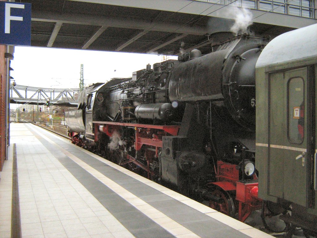 Dampfzug in berlin-Gesundbrunnen