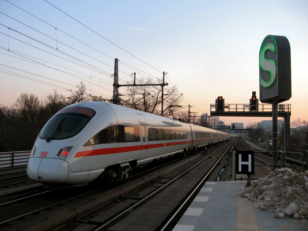 ICE auf der Stadtbahn