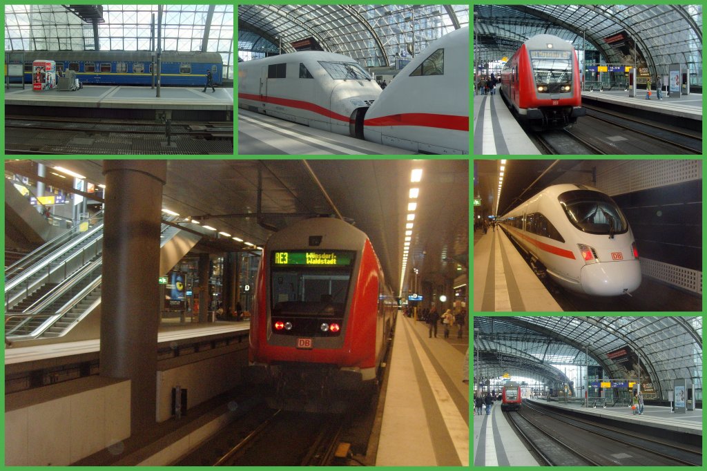 Montage berlin-Hauptbahnhof 2012