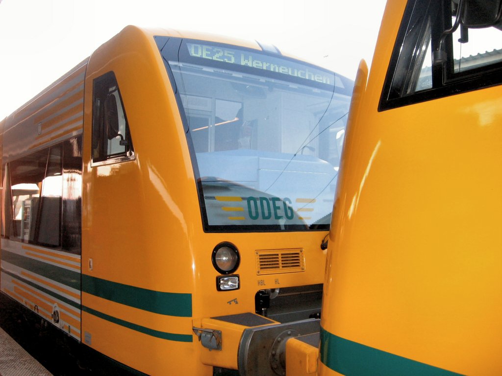 ODEG Triebwagen in Lichtenberg