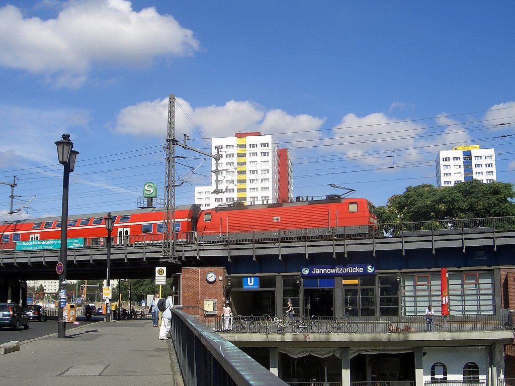 RE auf der Stadtbahn an der Jannowitzbrcke