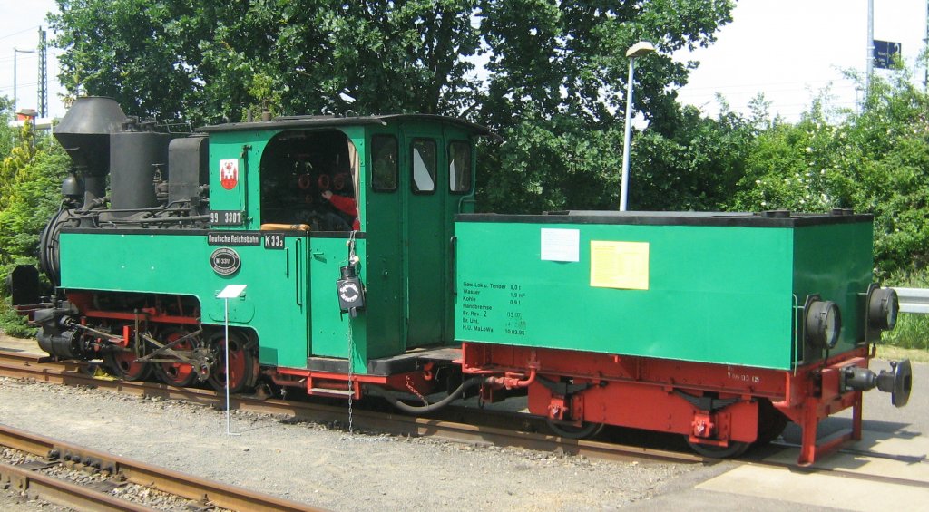 Schlepptender-Schmalspurdampflokomotive Parkeisenbahn Cottbus