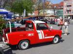 Feuerwehr-Trabi zu Gast auf dem Domplatz Erfurt